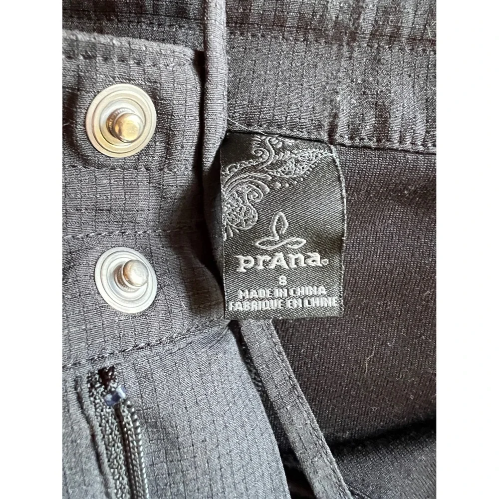 Prana Halle Skort Womens 8 Black Ripstop Hiking Golf Athletic Skirt Shorts